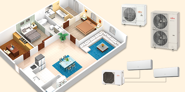 PRODUCTS | AIR CONDITIONERS | Multi-split Systems | FUJITSU