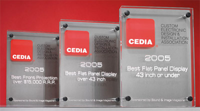 Best Award shield of CEDIA EXPO 2005 - Photo