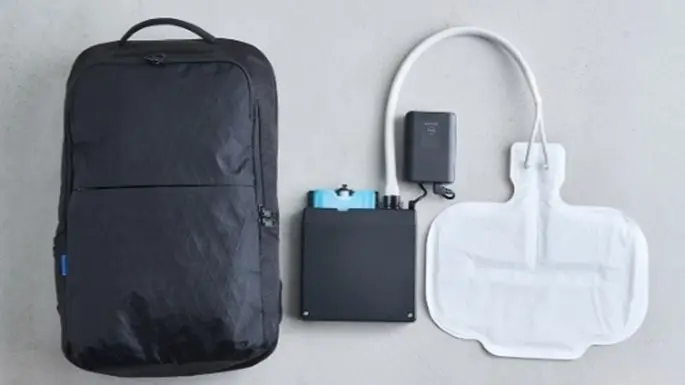 コンディショニングバックパック 製品写真・冷却装置写真