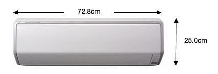 幅72.8センチ高さ25センチのノクリアSシリーズの写真