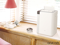 出窓への設置事例写真