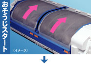 フィルターおそうじスタート時のイメージ写真。