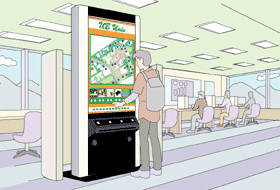 教育機関の施設に設置したイメージ図。