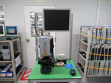 半導体組立、膜厚測定装置（印刷ペースト厚さ測定）