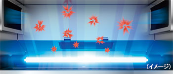 UVランプによる除菌のイメージ