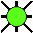 緑色の速い点滅