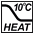 Operação de aquecimento 10°C : A temperatura ambiente pode ser programada para não cair abaixo de 10°C, garantindo assim que o ambiente não fique muito frio quando não estiver ocupado. Operação de aquecimento 10°C : A temperatura ambiente pode ser programada para não cair abaixo de 10°C, garantindo assim que o ambiente não fique muito frio quando não estiver ocupado.