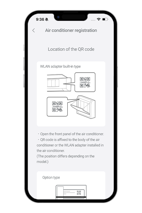 Appuyez sur [Commencer la lecture] et balayez le code QR. Si le code QR n’est pas apposé, appuyez sur [Aucune étiquette de code QR].