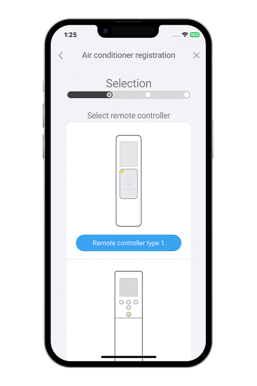 Sélectionnez un(e) [Télécommande – Type 3]. 