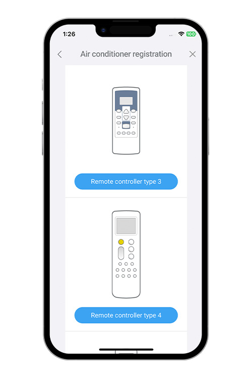 Sélectionnez un(e) [Télécommande – Type 3]. 