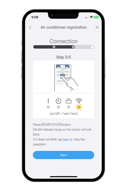 Appuyez sur le bouton WPS du routeur WLAN auquel vous vous connectez. Consultez le manuel d’utilisation du routeur WLAN pour connaître l’emplacement du bouton et la façon d’appuyer dessus.