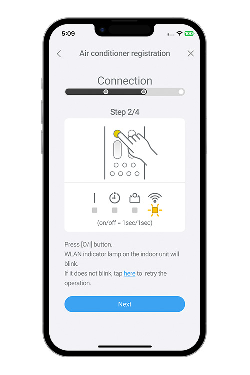 Appuyez sur le bouton WPS du routeur WLAN auquel vous vous connectez. Consultez le manuel d’utilisation du routeur WLAN pour connaître l’emplacement du bouton et la façon d’appuyer dessus.