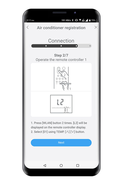 Πατήστε το κουμπί WPS στον δρομολογητή WLAN στον οποίο θέλετε να συνδεθείτε. Ανατρέξτε στο εγχειρίδιο χρήσης του δρομολογητή WLAN για τη θέση του κουμπιού και για τον τρόπο με τον οποίο πρέπει να το πατήσετε.
