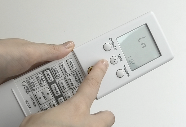 Επιλέξτε [01] χρησιμοποιώντας το κουμπί TEMP.