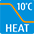 10ºC Heat: The room temperature can be set to go no lower than 10°C, thus ensuring that the room does not get too cold when not occupied. 