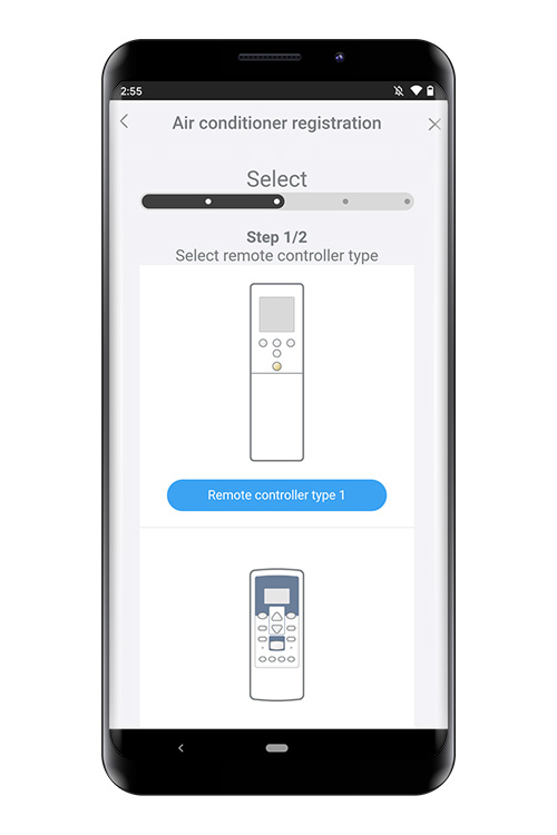 Select a [Remote Controller Type 2].