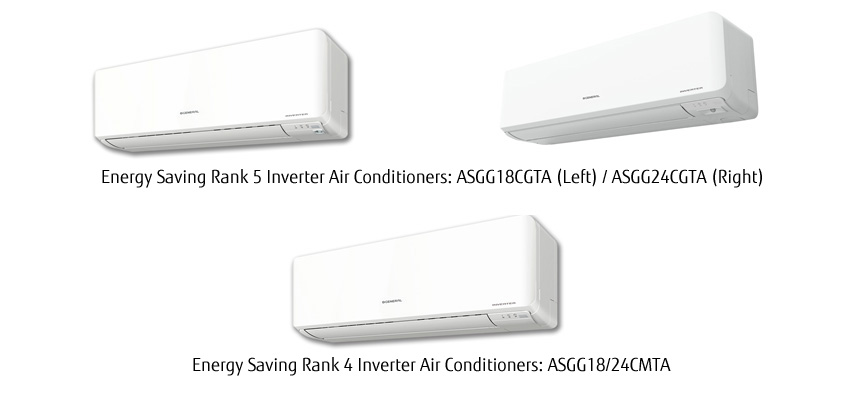 Fujitsu General Releases a Total of Four Inverter Air Conditioner 