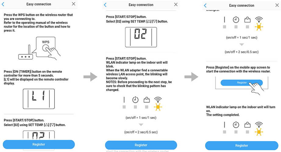 Press the WPS button