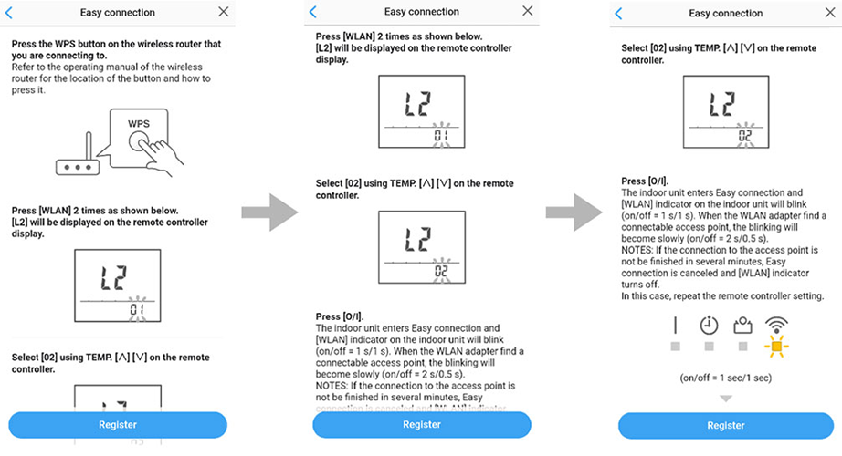 Press the WPS button