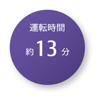 運転時間約13分