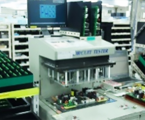 実装工程フローチャート、電気検査