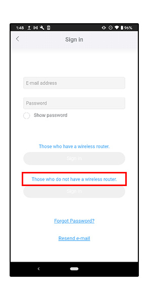 FAQs : What does it mean when I see Those who do not have a wireless  router on the login page? United States & Canada