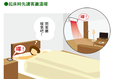 起床時先讓客廳溫暖