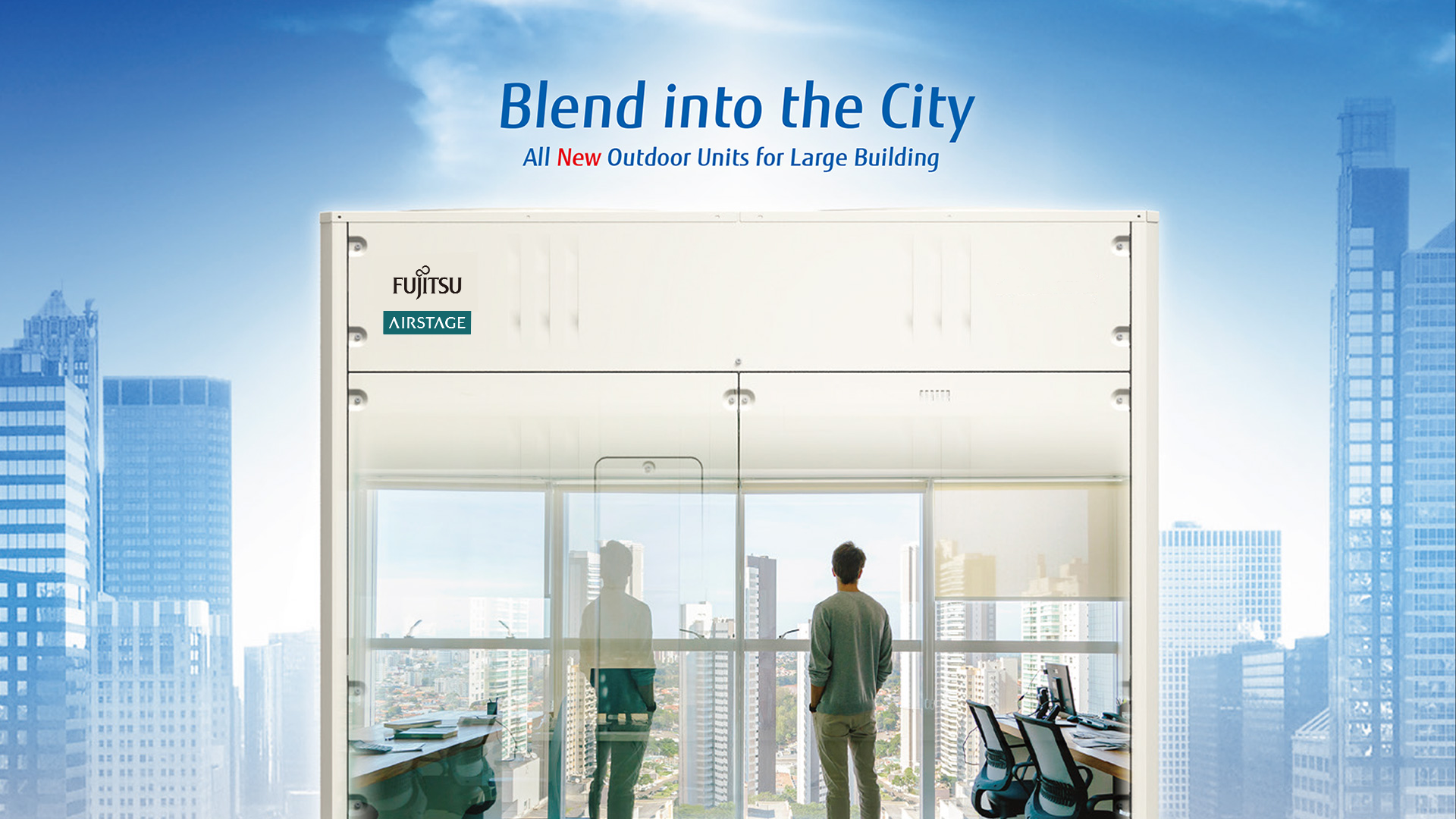 Blend into the City All New Outdoor Units for Large Building